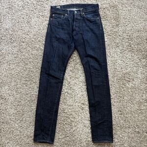 Momotaro Japan Blue Jeans Denim Indigo Selvedge Slim Fit Men’s Size 30x32